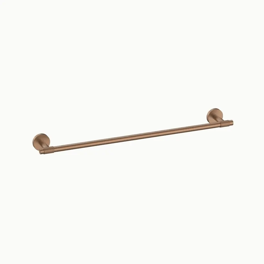 Towel bar, brushed rose gold