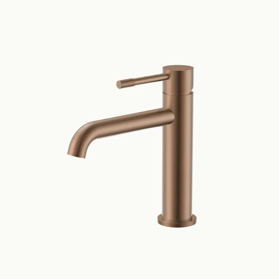 Vessel basin faucet, brushed rose gold