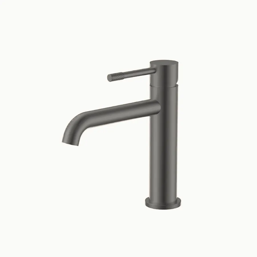Vessel basin faucet, brushed gun metal
