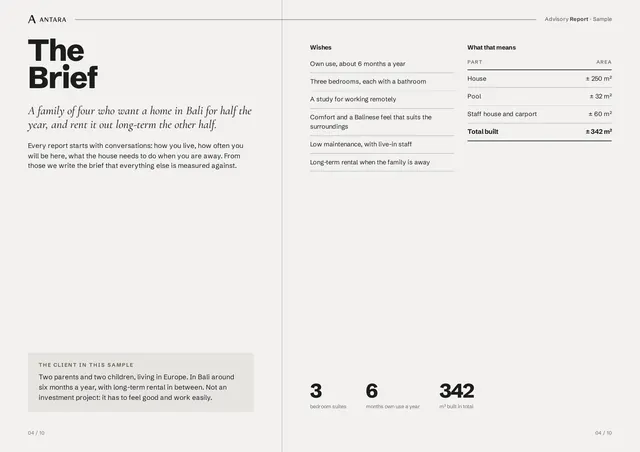 The brief page