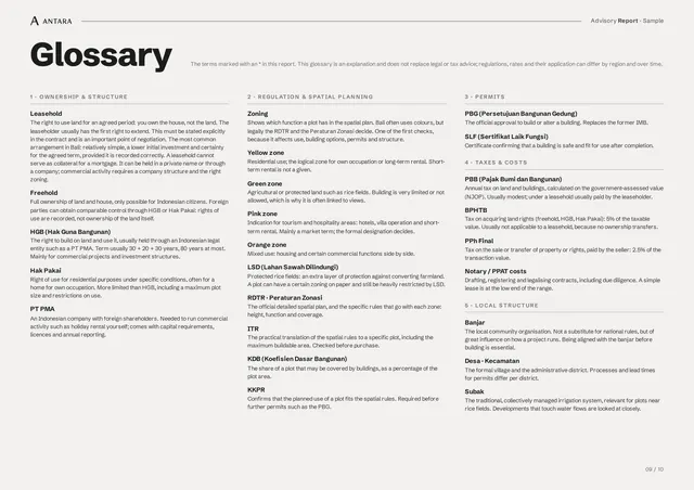 Glossary page